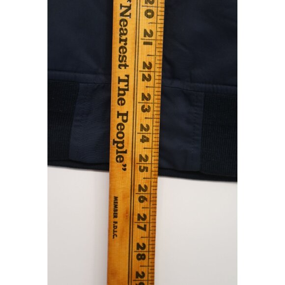 Carhartt Mens Navy Bomber Jacket With Zipper & Pocket Details - Picture 16 of 16